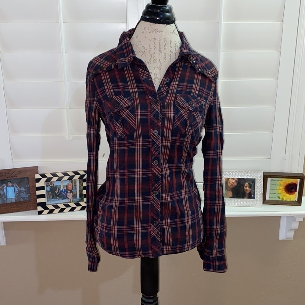 Full Tilt studded flannel